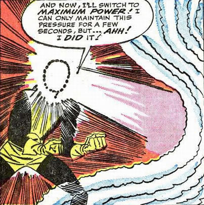 x-men : cyclops using maximum force against magneto's magnetic shield