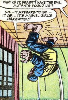 x-men : beast on the ceiling