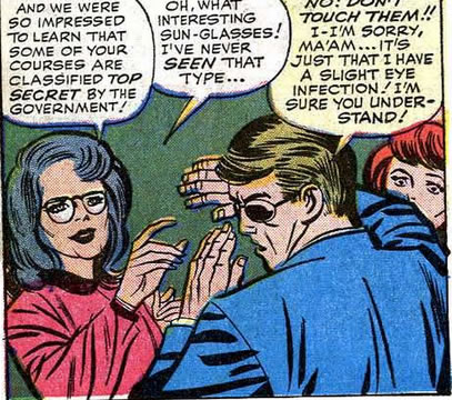 x-men : scott panics when mrs. worthington shows interest in his glasses