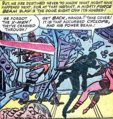 x-men : cyclops blasts through magneto's sanctum