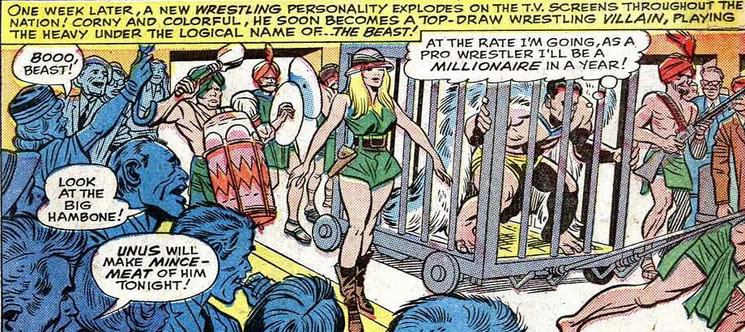 x-men : hank the wrestler