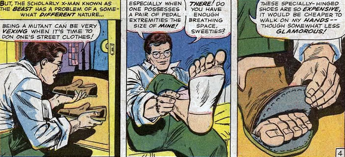 x-men : hanks special shoes