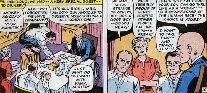 x-men : hank's parents