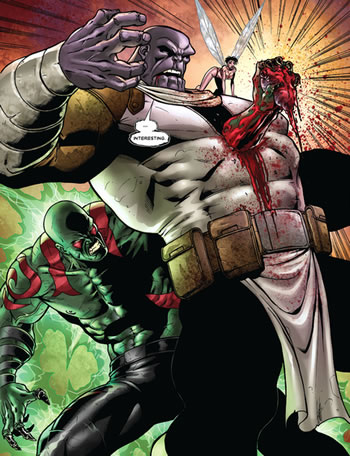 Drax kills Thanos