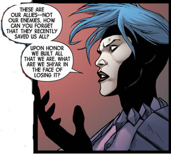 Oracle appeals for the Earth and for Shi'ar honor