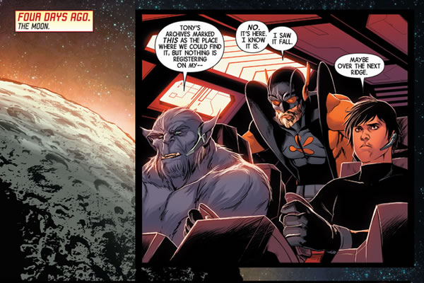 The Avengers on the Moon