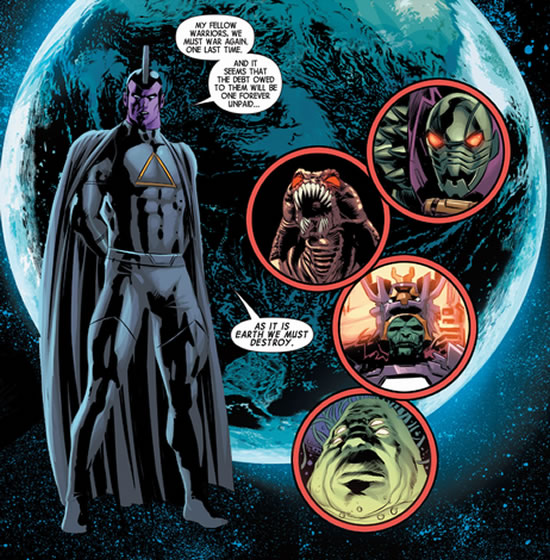 Gladiator rallies the other races of the universe against the Earth