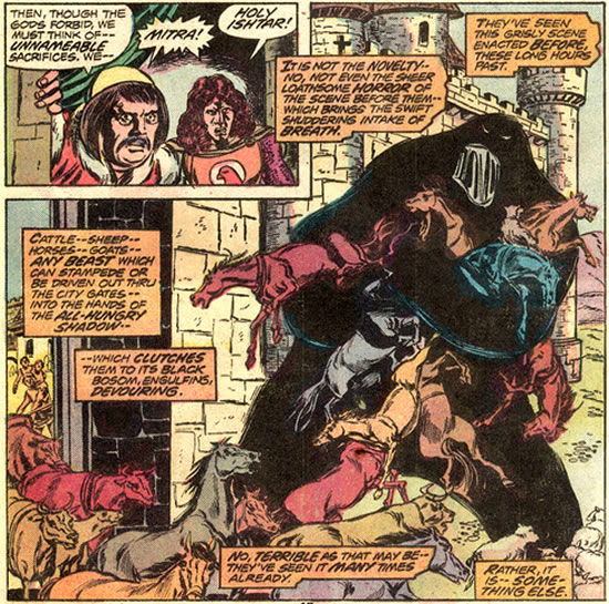 The Black Shadow absorbs the cattle of Ronocco