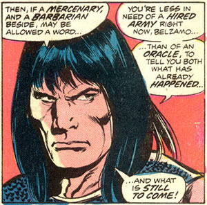 Conan suggests that Ronocco consult
	an oracle