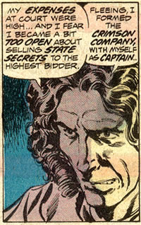 Murillo explains the formation of the Crimson
	Company