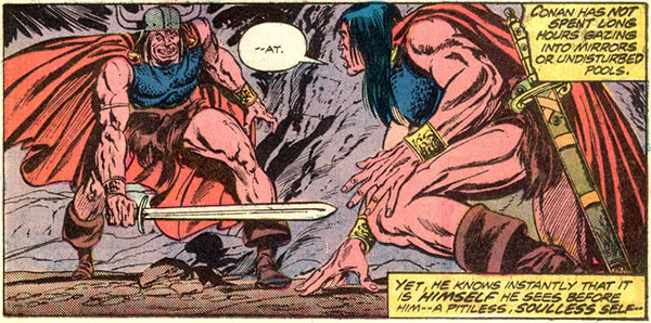 Conan meets his doppleganger