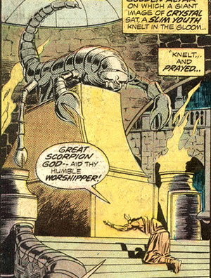 The scorpion god