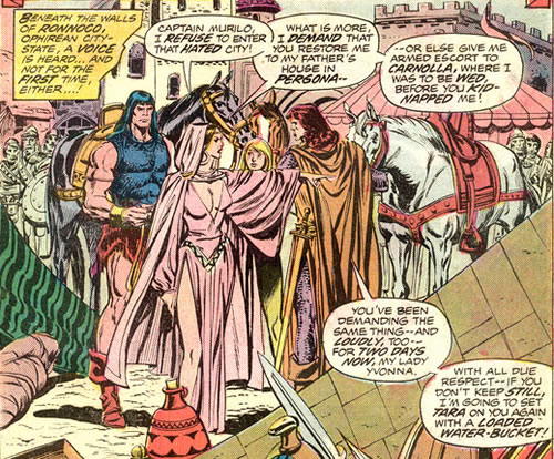 The Lady of Pergona demands that she be sent
	home