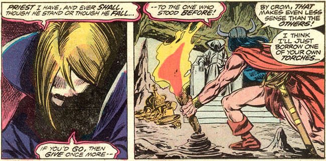 Conan gets a bonus, personal prophecy
	from the Oracle of Ronocco