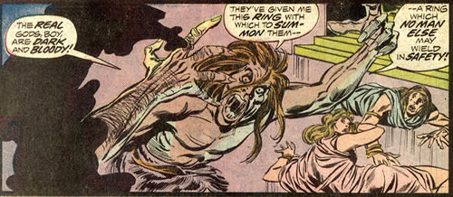 The ring from witch a dark shadow emerges