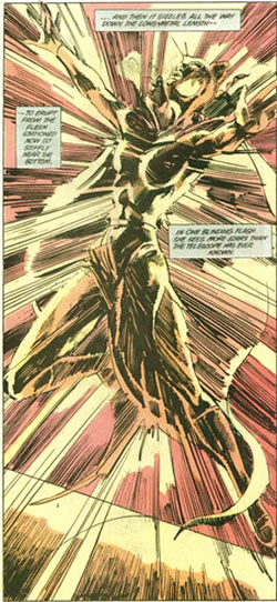 Catwoman gets hit by lightning