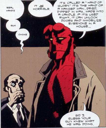 Hellboy explains the Hand of Glory