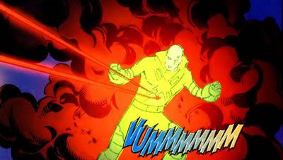 Luthor teleports out of harm's way