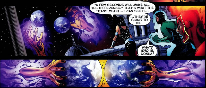 Alexander Luthor combining Earths