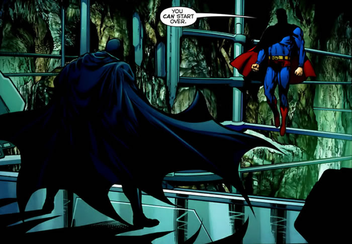 Superman invites Batman to join Alex Luthor