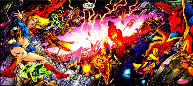 Alexander Luthor creates the multiverse