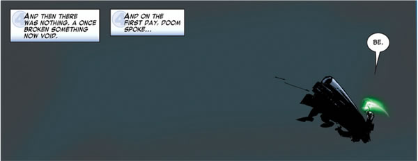 Doctor Doom creates a universe out of his own image