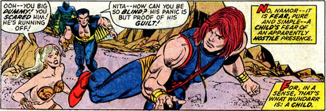 Wundarr runs from Namor