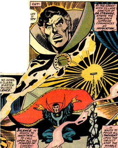 Doctor Strange conducts a mystic investigation
