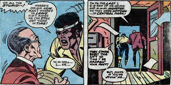 Luke Cage rushes off to help Ben Grimm
