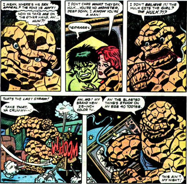 Ben Grimm doesn't like the Hulk tv show