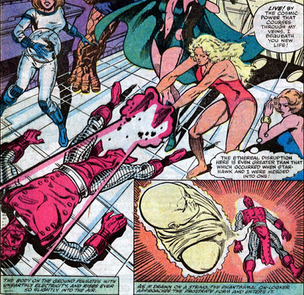 Her and Moondragon attempt to resurrect the High Evolutionary