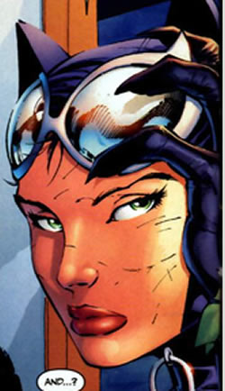 batman hush : catwoman closeup