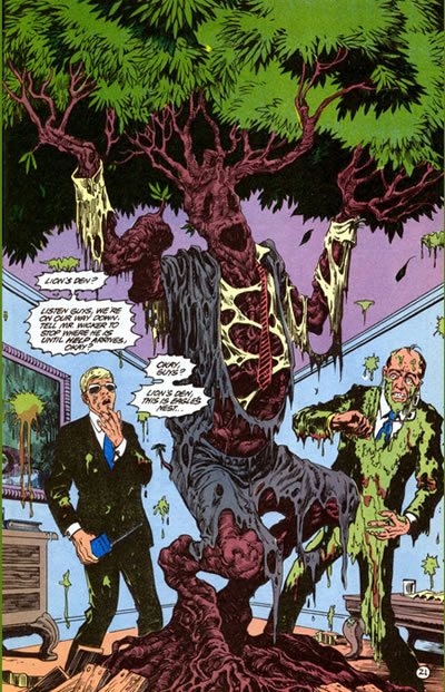 alan moore swamp thing : man turns to tree