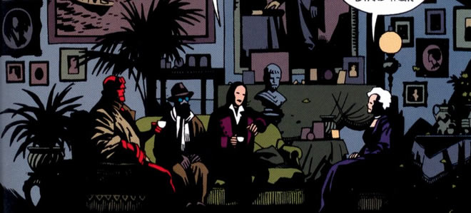 Hellboy Seed of Destruction : hellboy and company meet with madame cavendish