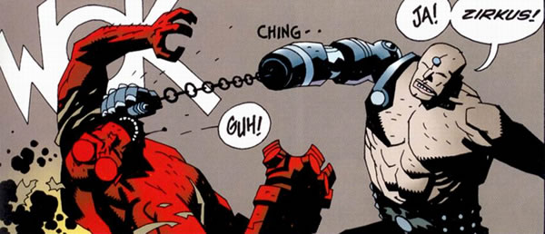 Hellboy Wake the Devil : unmensch fights hellboy