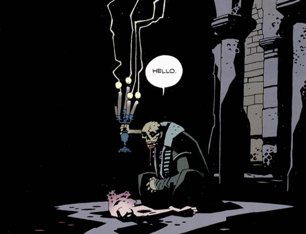 Hellboy Wake the Devil : somebody eating somebody else