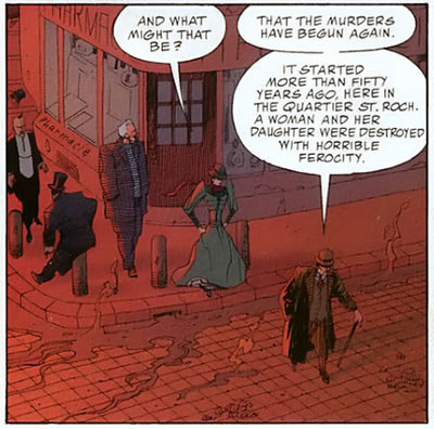 League of Extraordinary Gentlemen panel : sidewalk
