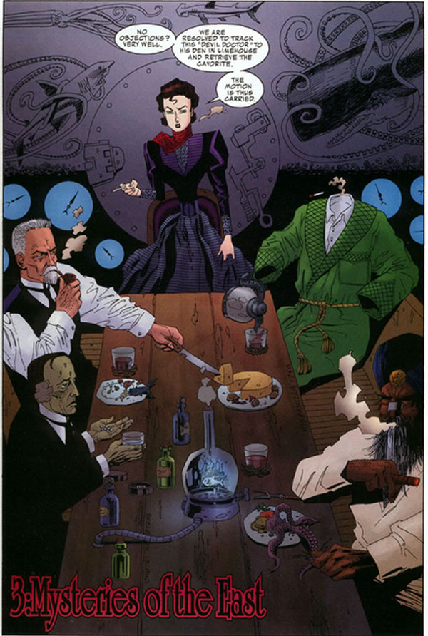 League of Extraordinary Gentlemen panel : meal scene