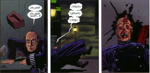 League of Extraordinary Gentlemen panel : cop attack