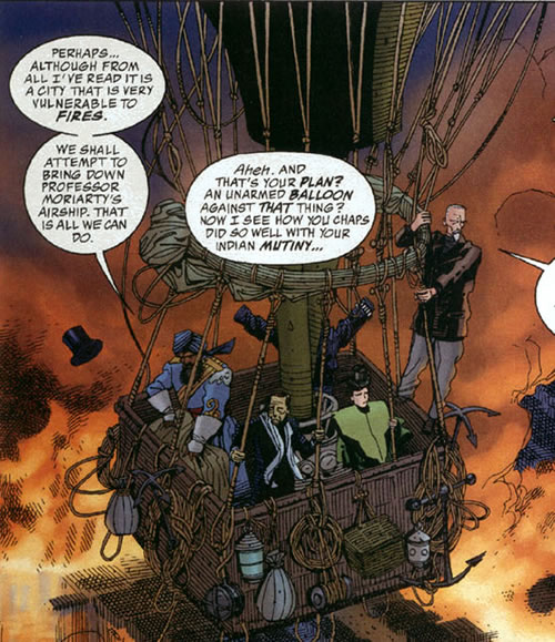 League of Extraordinary Gentlemen panel : balloon