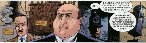 League of Extraordinary Gentlemen panel : mycroft