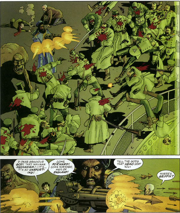 League of Extraordinary Gentlemen panel : ship battle