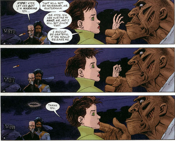 League of Extraordinary Gentlemen panel : slap