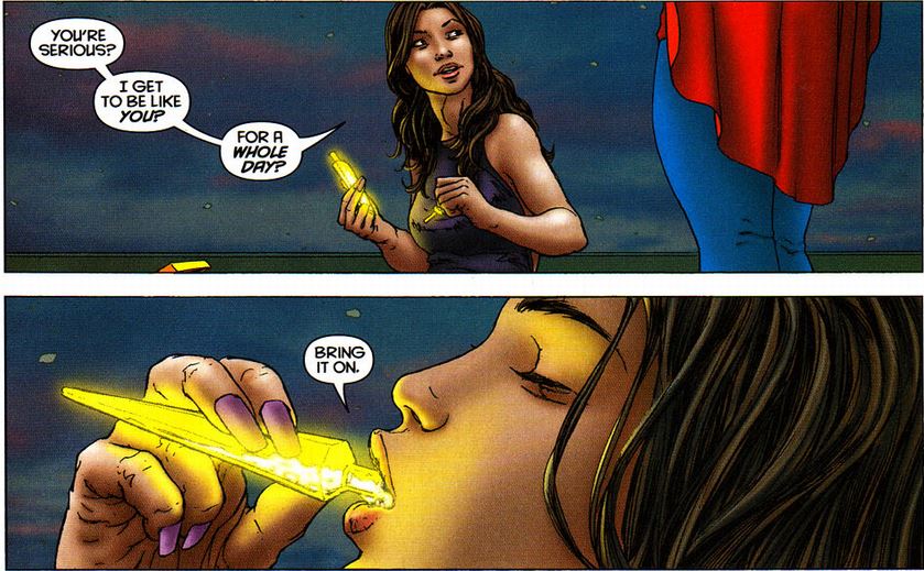 lois lane drinks the superwoman serum