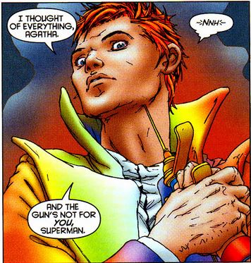 jimmy olsen injects himself with a serum