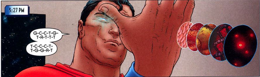 superman analyzes his dna