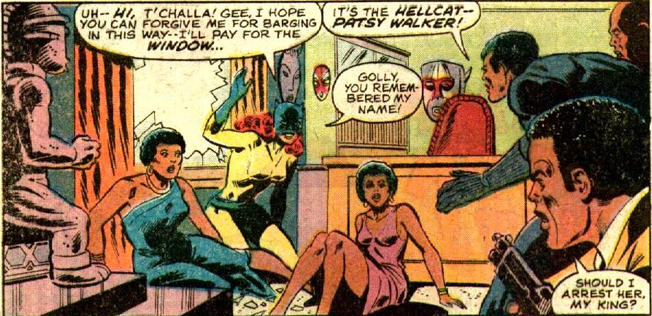 hellcat drops into the Wakandan embassy