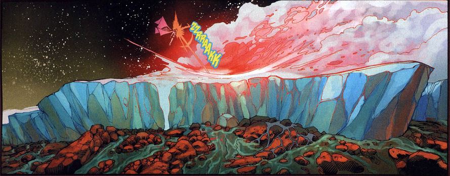 martian manhunter melting a glacier