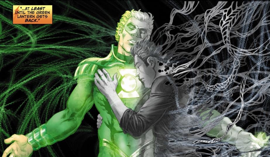 green lantern in the grey