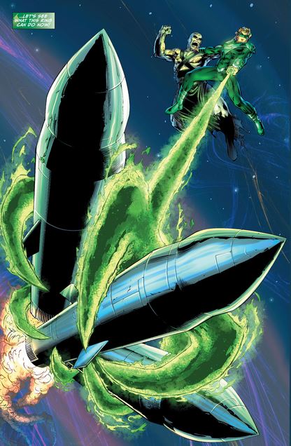 green lantern in space